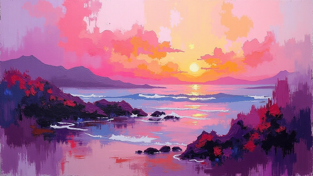 Abstract expressionist composition