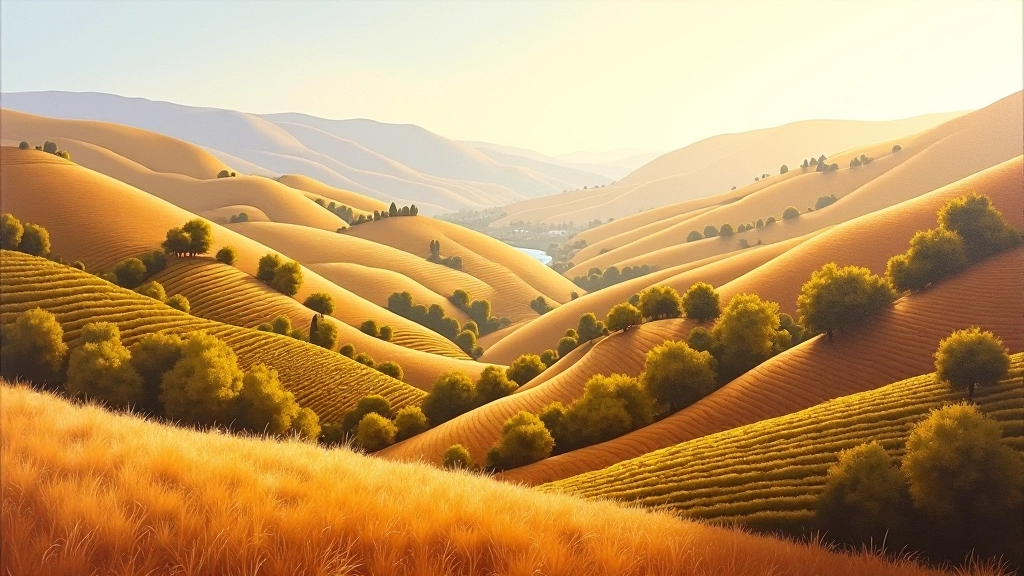 Douro Valley landscape oil painting