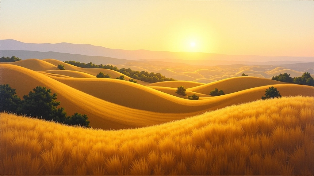 Landscape oil painting